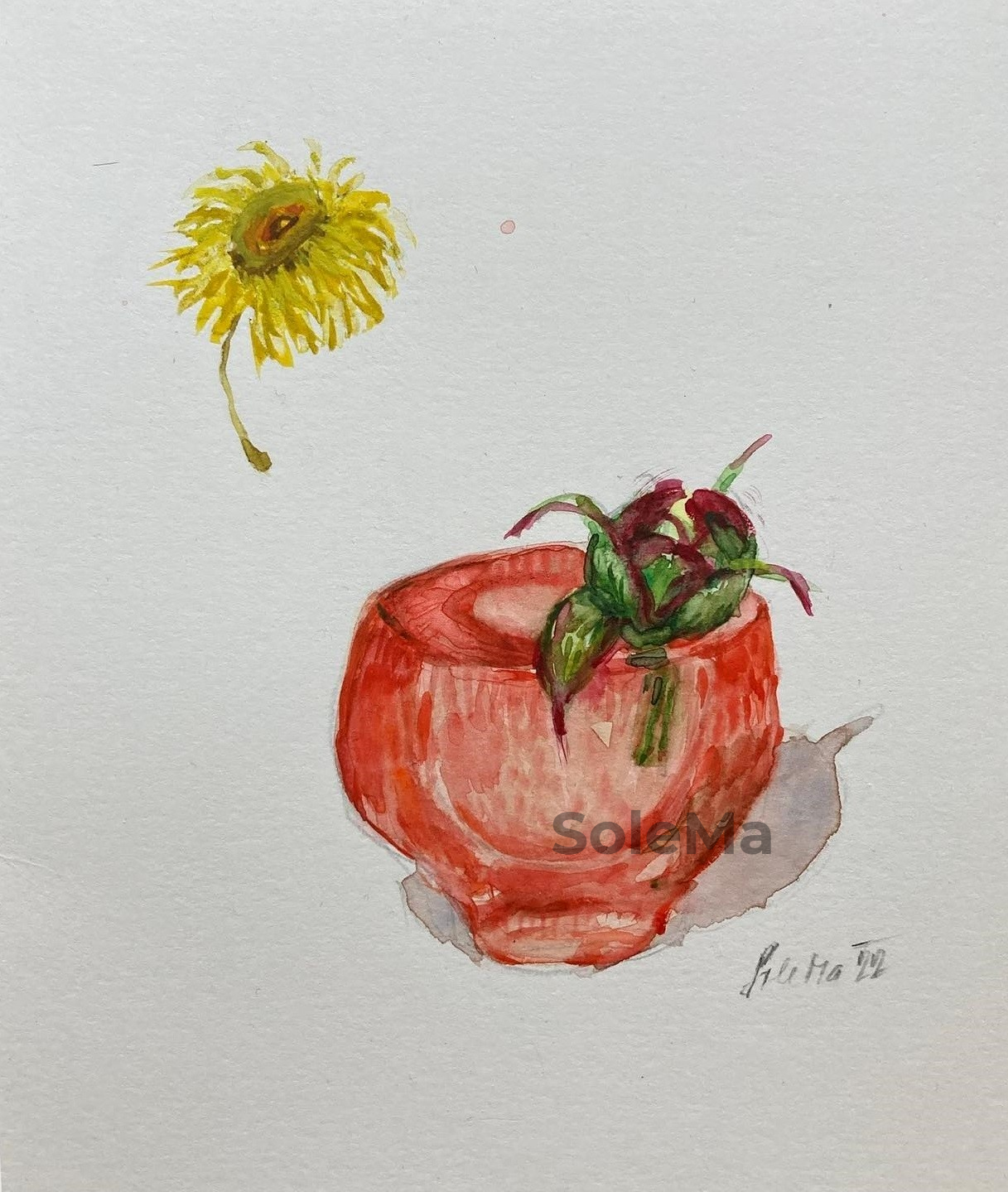 Little vase and sun